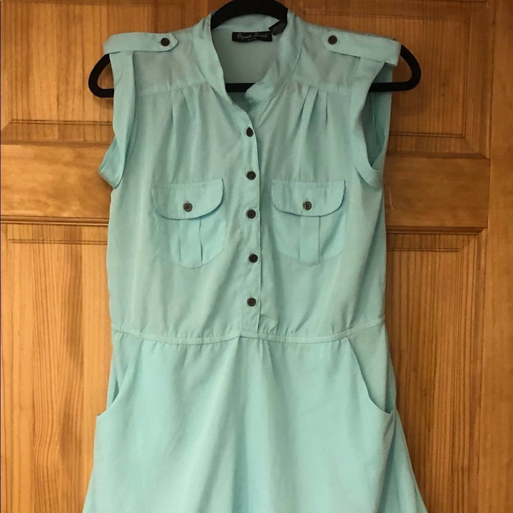 Beautiful Mint Blue Green Dress by Speed Limit MPH. Size Medium